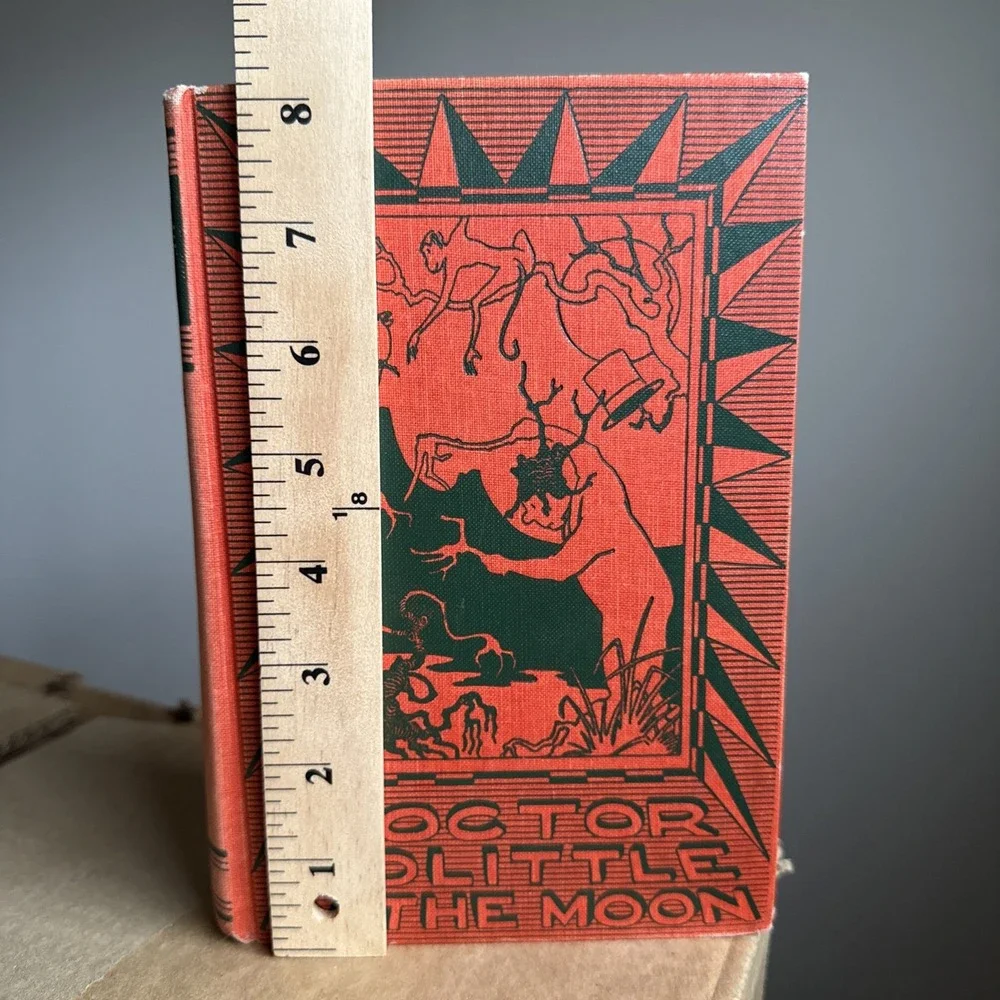 1956 DOCTOR DOLITTLE IN THE MOON Hugh Lofting HC 20th‎ Printing ILLUSTRATED Red